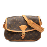 ルイ ヴィトン モノグラム ソローニュ ショルダーバッグ M42250 ブラウン PVC レザー レディース LOUIS VUITTON 【中古】